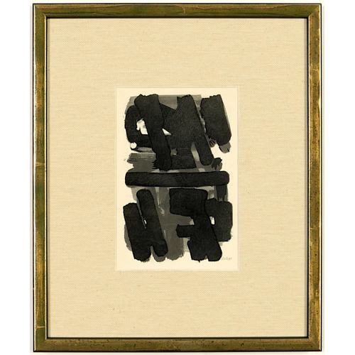 117 - PIERRE SOULAGES, a set of ten rare pochoir on wove paper, after Soulage's Gouache printed by Daniel ... 