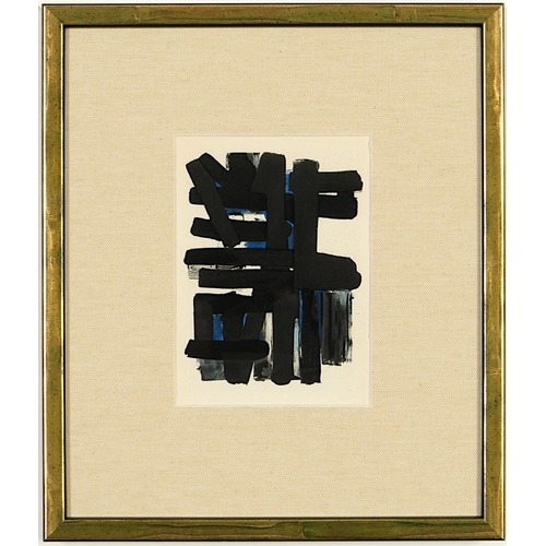 117 - PIERRE SOULAGES, a set of ten rare pochoir on wove paper, after Soulage's Gouache printed by Daniel ... 