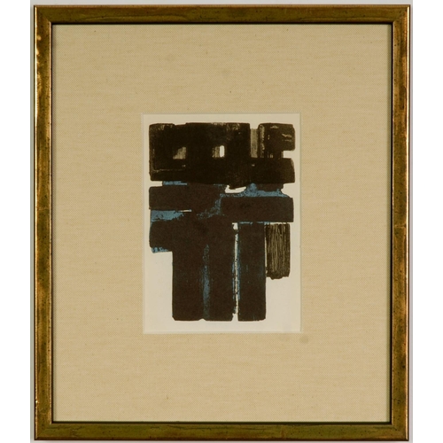 117 - PIERRE SOULAGES, a set of ten rare pochoir on wove paper, after Soulage's Gouache printed by Daniel ... 