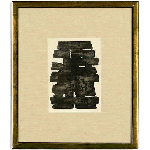 117 - PIERRE SOULAGES, a set of ten rare pochoir on wove paper, after Soulage's Gouache printed by Daniel ... 