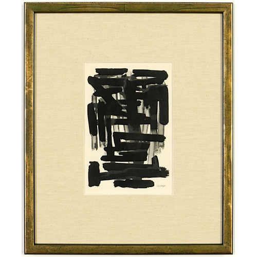 117 - PIERRE SOULAGES, a set of ten rare pochoir on wove paper, after Soulage's Gouache printed by Daniel ... 