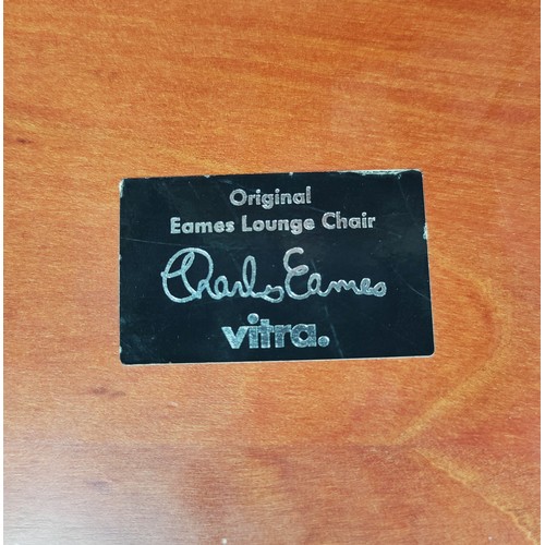 408 - VITRA LOUNGE CHAIR, by Charles and Ray Eames, 84cm approx.