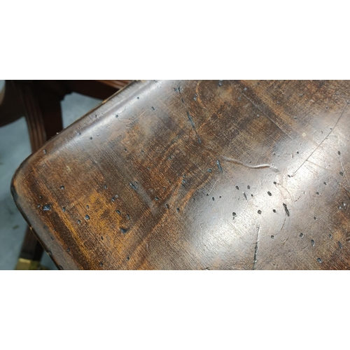 596 - REFECTORY TABLE, 17th century style oak, 79cm H x 249cm x 75cm.