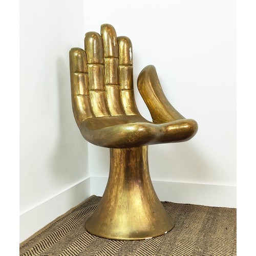 413 - PEDRO FRIEDEBERG (MEXICAN B.1936) HAND CHAIR, 93cm H approx.