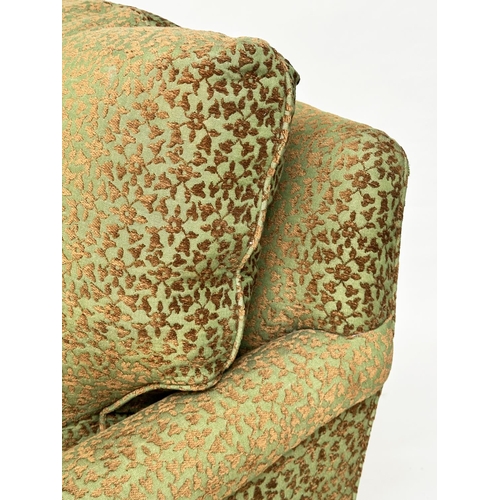 182 - ARMCHAIR STOOL IN PIERRE FREY FABRIC, Country House style with feather cushions and fabric by Pierre... 