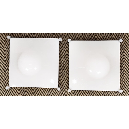 3 - MARTINELLI BOLLO LUCE WALL LIGHTS, a pair, 1960s Italian acrylic mounted on metal. (2)