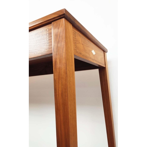 526 - CONSOLE TABLE, with inlaid detail, 136cm W x 40cm D x 78cm H, by Pembridge of Herefordshire in 2006.