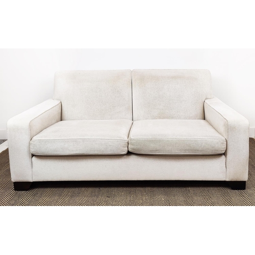 530 - KINGCOME SOFA, in a stone colour fabric,180cm W x 86cm H.