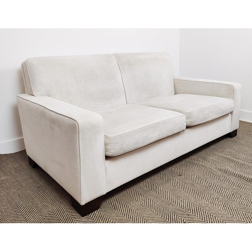 530 - KINGCOME SOFA, in a stone colour fabric,180cm W x 86cm H.