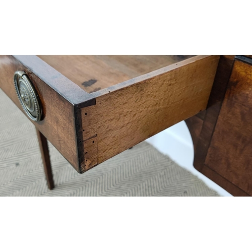 534 - DRESSING TABLE, Regency mahogany with a ¾ gallery, along with a George III mahogany and string inlai... 