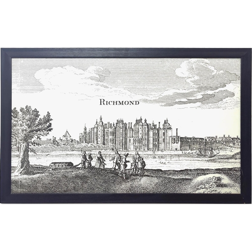 66 - AFTER MICHIEL VAN DER GUCHT (1660-1725), 'Richmond Palace' print, 61cm x 96cm, framed.