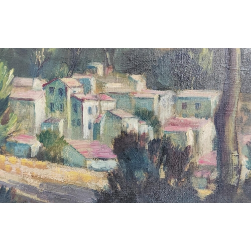 85 - MANNER OF IOSIF ISER, 'Provencal Landscape', oil on board, 44.5cm x 34.5cm, signed indistinctly, fra... 