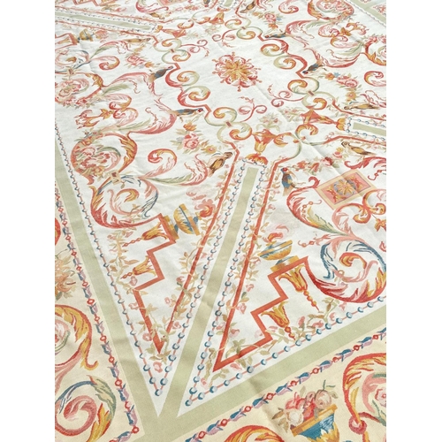 107 - FINE AUBUSSON EMPIRE DESIGN CARPET, 350cm x 270cm.