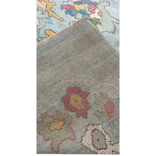 123 - FINE CONTEMPORARY OUSHAK CARPET, 335cm x 304cm.