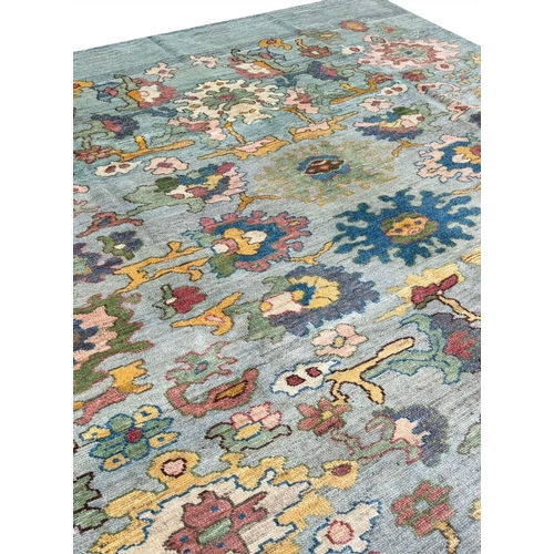 123 - FINE CONTEMPORARY OUSHAK CARPET, 335cm x 304cm.