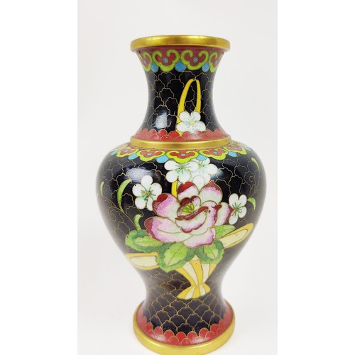 18 - A COLLECTION OF ASSORTED CLOISONNE ITEMS, comprising vases, bangles, an egg, box and covers. (Qty)