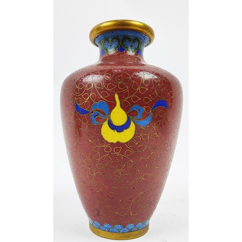 18 - A COLLECTION OF ASSORTED CLOISONNE ITEMS, comprising vases, bangles, an egg, box and covers. (Qty)