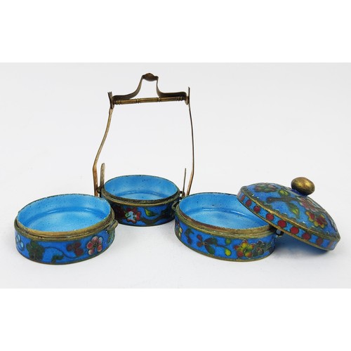 18 - A COLLECTION OF ASSORTED CLOISONNE ITEMS, comprising vases, bangles, an egg, box and covers. (Qty)