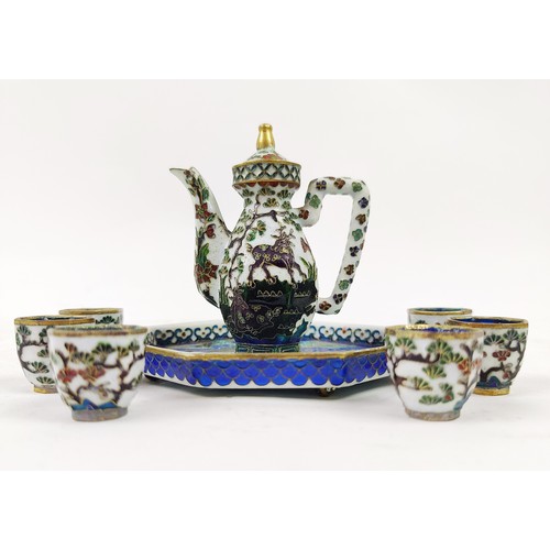 18 - A COLLECTION OF ASSORTED CLOISONNE ITEMS, comprising vases, bangles, an egg, box and covers. (Qty)