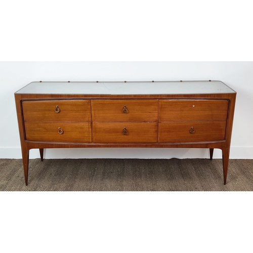 388 - SIDEBOARD, vintage 1950s Italian, 167.5cm x 51cm x 78cm approx.