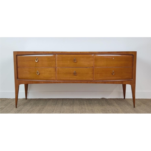 388 - SIDEBOARD, vintage 1950s Italian, 167.5cm x 51cm x 78cm approx.