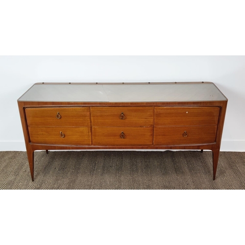 388 - SIDEBOARD, vintage 1950s Italian, 167.5cm x 51cm x 78cm approx.