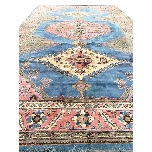 121 - ANTIQUE ANATOLIAN OUSHAK LIBRARY CARPET, 545cm x 360cm.