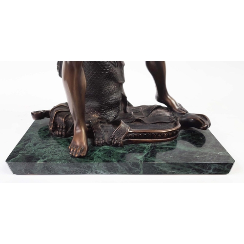 3 - AFTER GIAN LORENZO BERNINI, 'David', bronze, 52cm H x 38cm L x 22cm W.