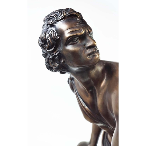 3 - AFTER GIAN LORENZO BERNINI, 'David', bronze, 52cm H x 38cm L x 22cm W.