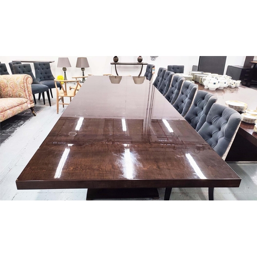 361 - DAVISON DINING TABLE, 130cm D x 350cm L.