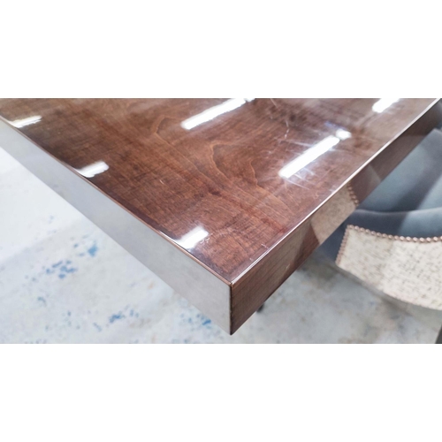 361 - DAVISON DINING TABLE, 130cm D x 350cm L.