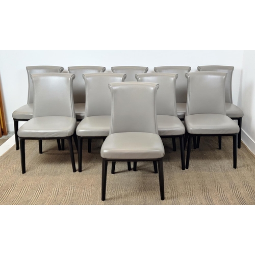 365 - POLTRONA FRAU DIVA CHAIRS, a set of ten, by Roberto Lazzeroni, each 52cm W x 91cm H. (10)