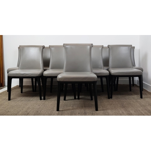 365 - POLTRONA FRAU DIVA CHAIRS, a set of ten, by Roberto Lazzeroni, each 52cm W x 91cm H. (10)