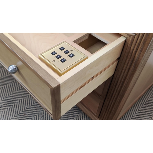 421 - SIDE CHESTS, a pair, each 80cm x 51cm x 60cm H. (2)