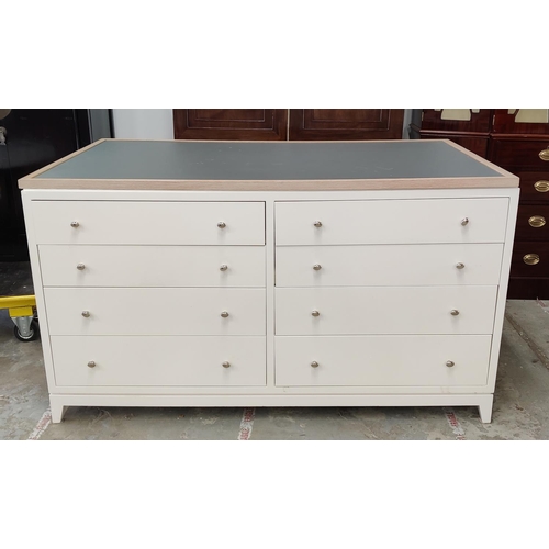 434 - DRESSING ROOM CHEST OF DRAWERS, with sixteen drawers, 171cm x 103cm x 95cm approx.