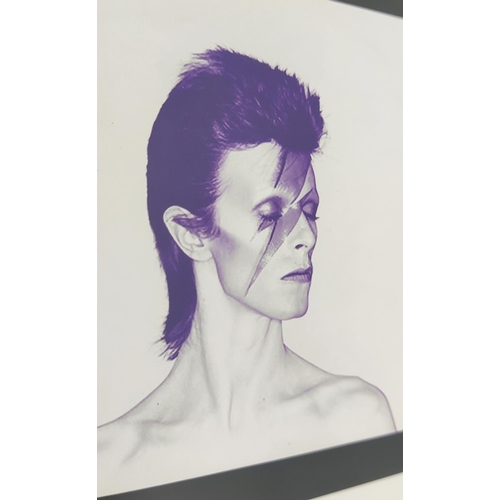 111 - GEORGE ROBERTSON, 'David Bowie', giclee in colours, 61cm x 60cm, numbered and signed.