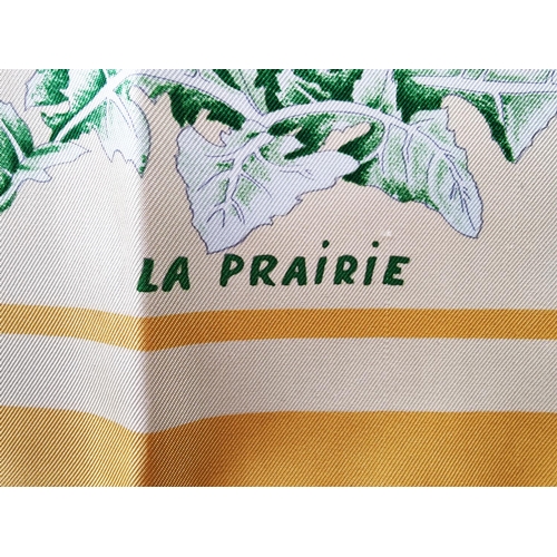 29 - HERMÈS SCARF 'LA PRAIRIE', by Antoine de Jacquelot first issued in 1994, wildflowers and insects des... 