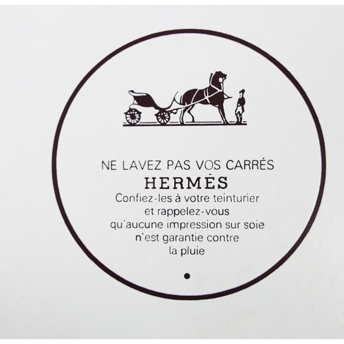 29 - HERMÈS SCARF 'LA PRAIRIE', by Antoine de Jacquelot first issued in 1994, wildflowers and insects des... 