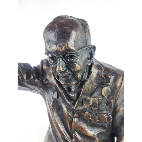 69 - RICHARD MOSSMAN BRONZE, 'Captain Tom', 67cm H.