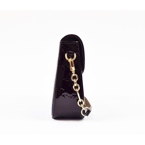 8A - LOUIS VUITTON RODEO DRIVE SHOULDER BAG, monogram vernis amarante, gold tone hardware, detachable lea... 