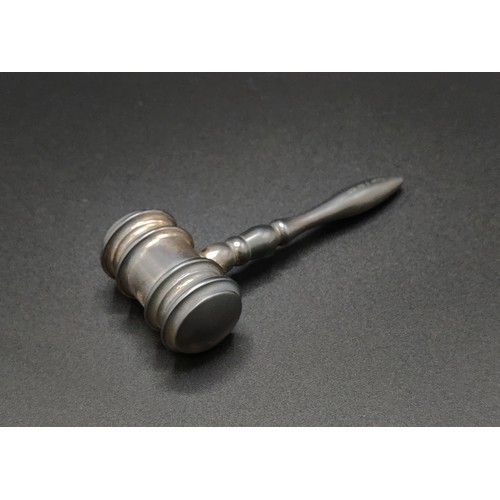 55A - TIFFANY & CO SILVER GAVEL, stamped 'Tiffany & Co 925', 9.5cm L approx, 89 grams, together with an Ar... 