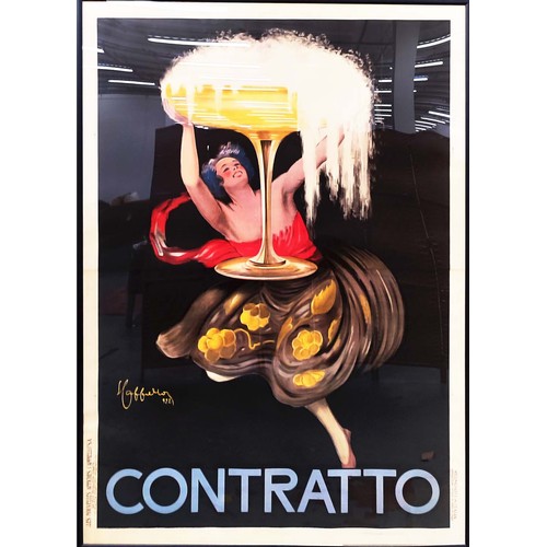 97 - CONTRATTO ORIGINAL ADVERTISING POSTER, circa 1930, designed by Leonetto Cappiello, 201cm x 145cm, fr... 