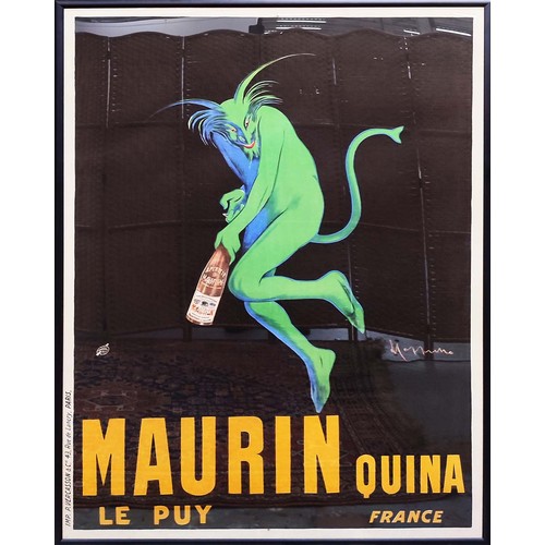 98 - MAURIN QUINA ORIGINAL ADVERTISING POSTER, circa 1906, designed by Leonetto Cappiello, 160cm x 120cm,... 