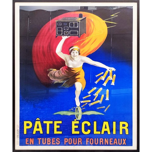 99 - PȂTE ECLAIR ORIGINAL ADVERTISING POSTER, circa 1909, designed by Leonetto Cappiello, 165cm x 125cm, ... 