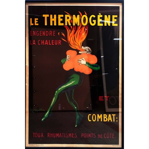 106 - LE THERMOGENE ORIGINAL ADVERTISING POSTER, circa 1909, designed by Leonetto Cappiello, 124cm x 85cm.