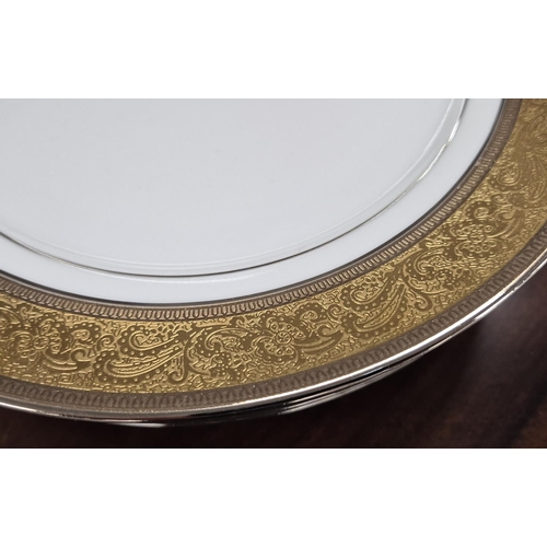 57 - FABERGE LIMOGES PART DINNER SERVICE 'GRAND PALAIS', comprising 12 dinner plates, 12 salad plates, 11... 