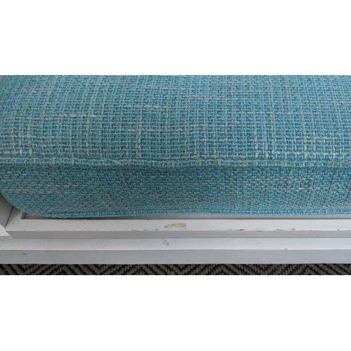 376 - JONATHAN ADLER CLAUDE GOSSIP BENCH, 165cm x 43cm x 63cm.