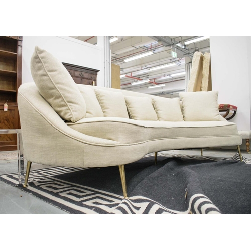 497 - SOFA, 1950s Italian style design, 250cm W.