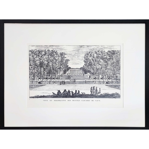 68 - ISRAEL SILVESTRE (1621-1691), 'Veve et Perspective Des Petite Cascades engraving, 51cm x 39cm, frame... 