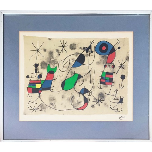 121 - JOAN MIRO (1893-1983), 'Lenvolee' lithograph, 38cm x 50cm, published 1967 Maeght, Paris, signed in s... 